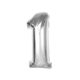 Nummer Silver Silber Nummer 1 Folienballon 92 cm