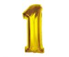 Nummer Gold Goldene Zahl 1 Folienballon 92 cm