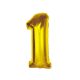 Nummer Gold Goldene Zahl 1 Folienballon 92 cm