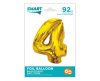 Nummer Gold Goldene Nummer 4 Folienballon 92 cm