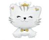 Katze White Folienballon 49 cm