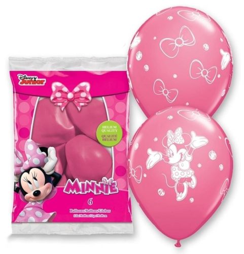 Disney Minnie  Pastel Pink Ballon, 6 Stück 12 Zoll (30cm)