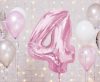 Light Pink, Rosa Nummer 4 Folienballon 92 cm