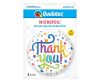 Geburtstag Thank You Confetti Folienballon 46 cm