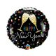 Neujahr Happy New Year Champagnergläser Folienballon 46 cm