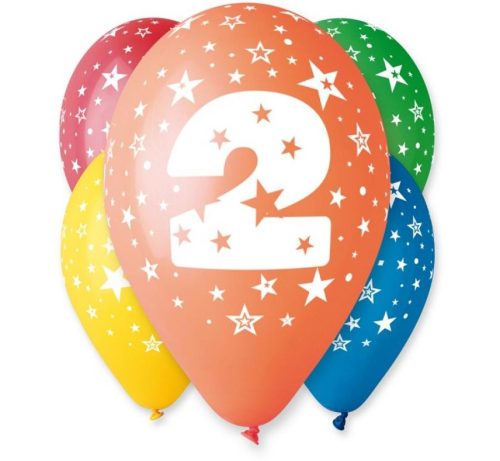 Geburtstag Star Happy Birthday 2 Luftballons, 5er-Pack 12 Zoll (30cm)