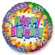 Geburtstag Streamers Happy Birthday Folienballon 46 cm (WP)