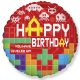 Geburtstag Bricks Lego-Muster Happy Birthday Folienballon 46 cm (WP)