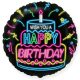 Geburtstag Neon Happy Birthday Folienballon 46 cm (WP)