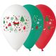 Weihnachten Santa Latexballon, 3er-Pack, 12 Zoll/30 cm