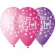 Farbe It's a Girl Ballon, 5er-Set, 12 inch (30 cm)