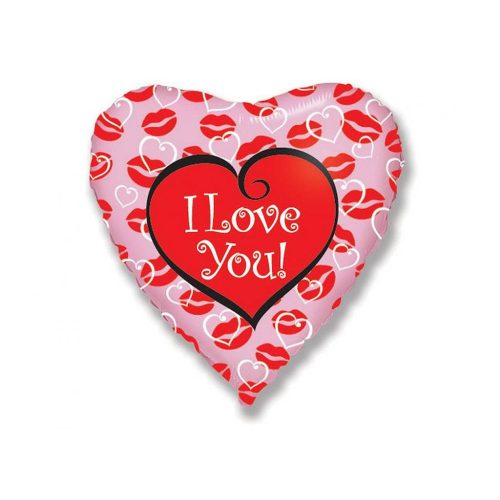 Liebe Kisses I Love You Folienballon 48 cm (WP)