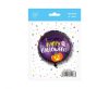 Halloween Happy Purple Folienballon 48 cm