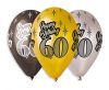 Geburtstag Happy Birthday 60 Metallic Luftballon, 6 Stk. 12 inch (30 cm)