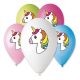 Einhorn Einhorn Mehrfarbig, Ballon, 5 Stk 12 inch (30cm)