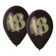 Geburtstag Black Happy Birthday 18 Ballons, 5 Stk. 12 Zoll (30 cm)