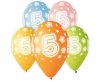 Geburtstag Star Happy Birthday 5 Luftballon-Set, 33 cm