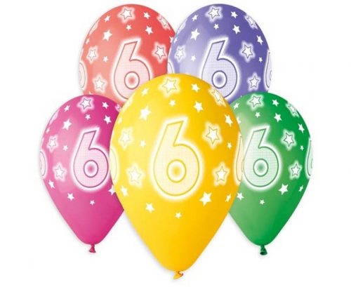 Geburtstag Star Happy Birthday 6 Ballons, 5er-Pack 13 Zoll (33 cm)