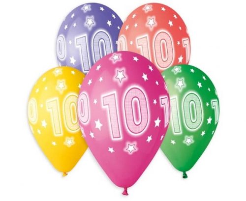 Geburtstag Star Happy Birthday 10 Luftballons, 5er-Pack 13 Zoll (33 cm)