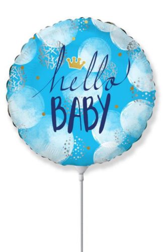 Baby Hello Blauer Folienballon 36 cm (WP)