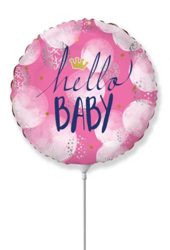 Baby Hello Pink Folienballon 36 cm (WP)