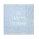 Geburtstag Light Blue Happy Birthday Blau Serviette 20 Stück 33x33 cm