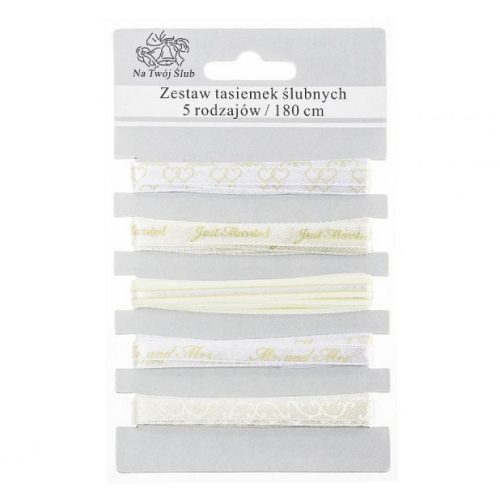 Hochzeit White i Band Set 5 Stk