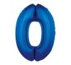 Nummer B&C Blue Blaue Nummer 0 Folienballon 92 cm