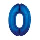 Nummer B&C Blue Blaue Nummer 0 Folienballon 92 cm