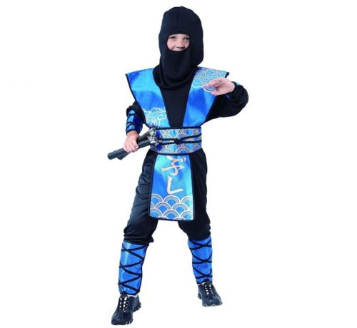 Ninja Blaues Ninja Kostüm 110/120 cm