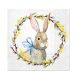 Hase Wreath s Serviette 20 Stk 33x33 cm