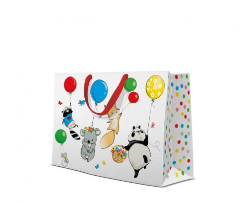 Tiere Balloon Papier-Geschenktasche 34x27x13 cm