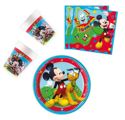 Disney Mickey  Rock the House Partysatz 36 Stück mit 20 cm Teller