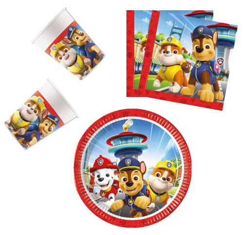 Paw Patrol Rescue Heroes Party-Set mit 36 Teilen und 20 cm Tellern