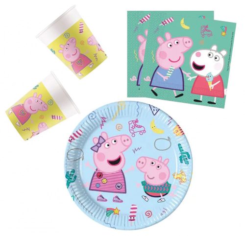 Peppa Wutz Messy Play Party-Set mit 36 Teilen und 23 cm Teller