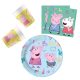 Peppa Wutz Messy Play Party-Set mit 36 Teilen und 23 cm Teller