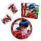 Miraculous Geschichten von Ladybug und Cat Noir Hero Party-Set 36-tlg mit 23 cm Teller