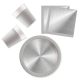 Farbe Next Generation Silber, Silber Partysatz 36-teilig mit 23 cm Tellern