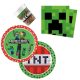 Minecraft Green Party-Set 36-tlg mit 23 cm Teller