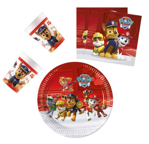 Paw Patrol Ready For Action Party-Set 36 Stk mit 23 cm Teller