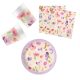 Blume Watercolor Flowers, Party-Set mit 36 Stück und 20 cm Tellern