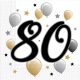 Geburtstag Milestone Happy Birthday 80 Servietten 20 Stk 33x33 cm