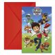 Paw Patrol Ready For Action Party-Einladung 6er-Set