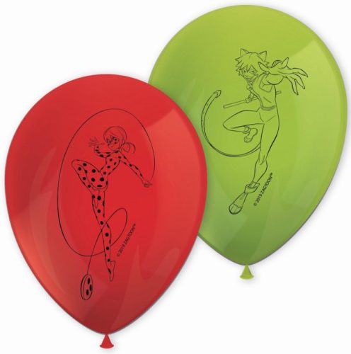 Miraculous Geschichten von Ladybug und Cat Noir Hero Ballon, Luftballon 8 Stück