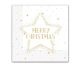 Weihnachten Gold Merry Christmas Star i Serviette 20 Stück 33x33 cm