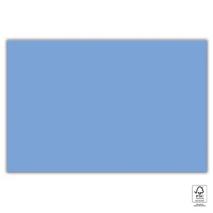 Farbe Unicolour Blaue Papier Tischdecke 120x180 cm FSC