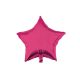 Star Pink Star, Rosa Folienballon 46 cm