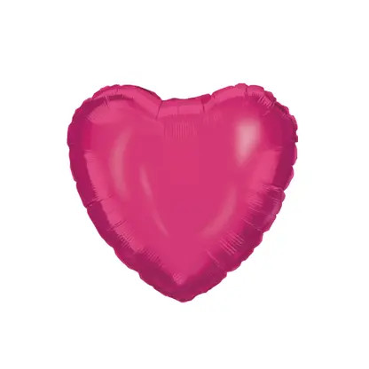 Farbe Pink Heart, Rosa Herz Folienballon 46 cm