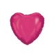 Farbe Pink Heart, Rosa Herz Folienballon 46 cm