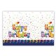 Geburtstag Multicolor Happy Birthday Kunststoff Tischdecke 120x180 cm